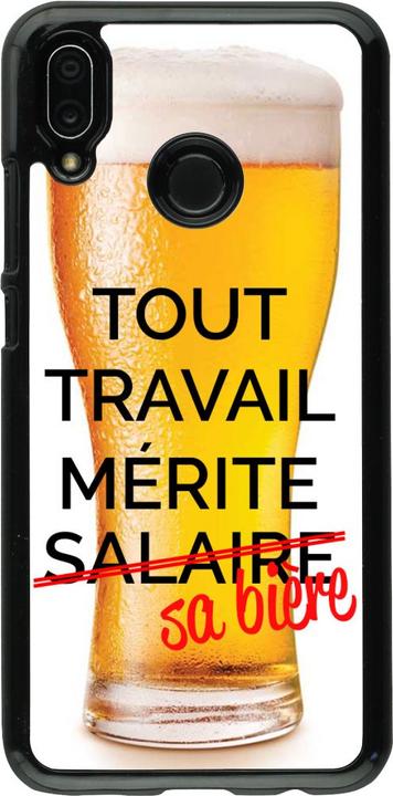 Actual product image PhoneLook Cover Tout travail mérite sa bière (Huawei P20 Lite)