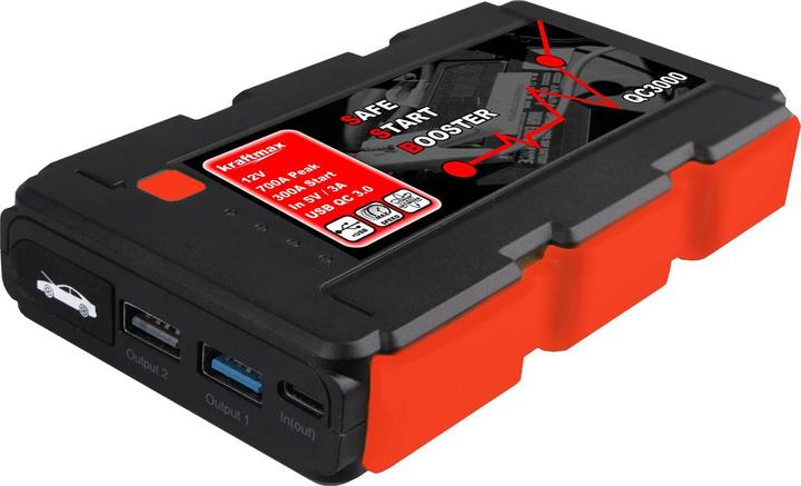 Kraftmax Schnellstartsystem bank QC3000 (700 A, 7200 mAh)