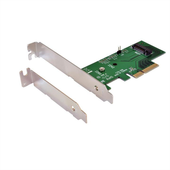 Actual product image Exsys GmbH PCIe x4 to PCIe M.2 NGFF LP Adapter