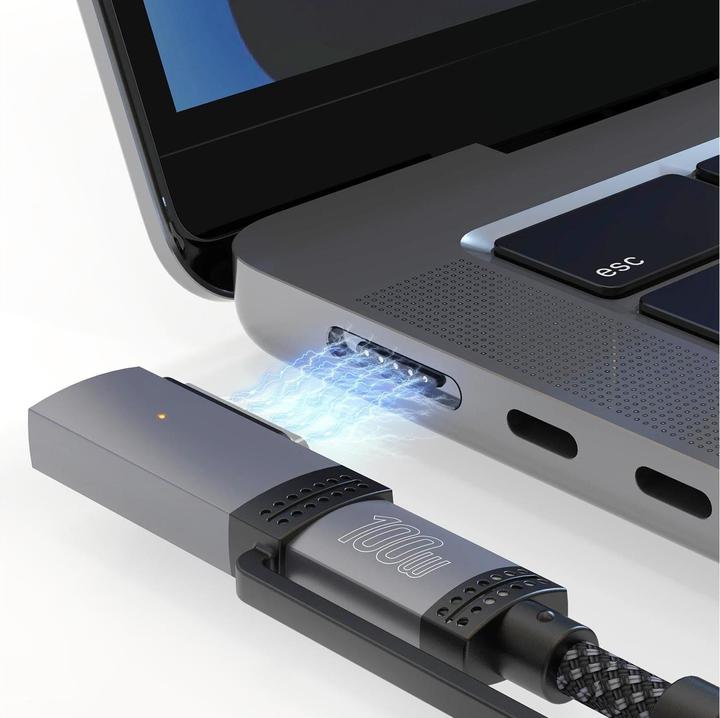 Actual product image 4smarts MagSafe 3 Adapter + USB-C Kabel (2 m, USB 3.2 Gen 1, 100 W)