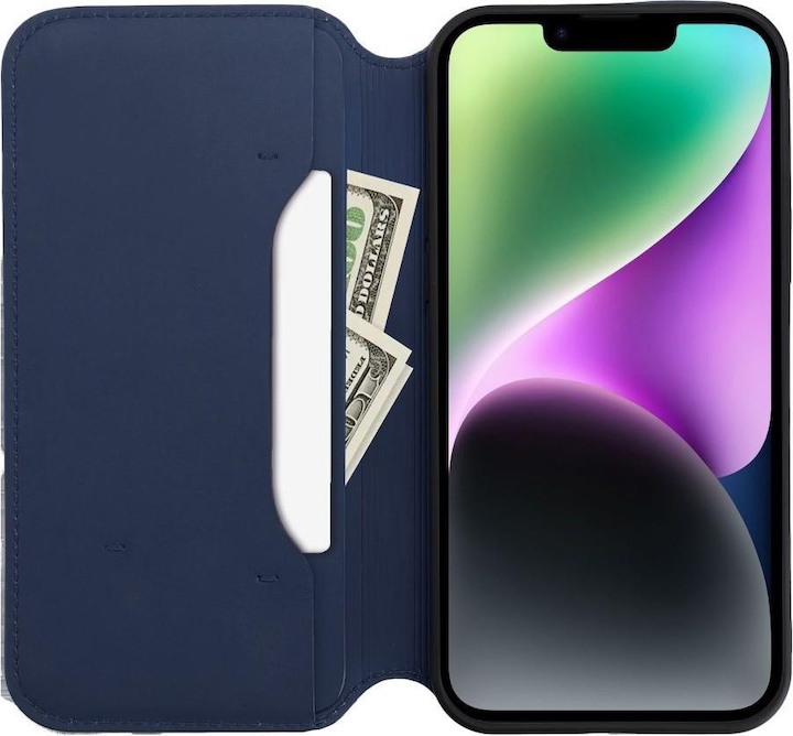Produktbild OEM Buchhülle DUAL POCKET Buchhülle für XIAOMI Redmi Note 12 Pro 5G navy (Xiaomi Redmi Note 12 Pro 5G)
