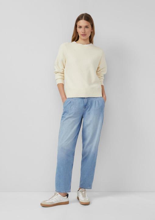 Produktbild s.Oliver Strickpullover Pullover aus Bouclé im Relaxed Fit (48)