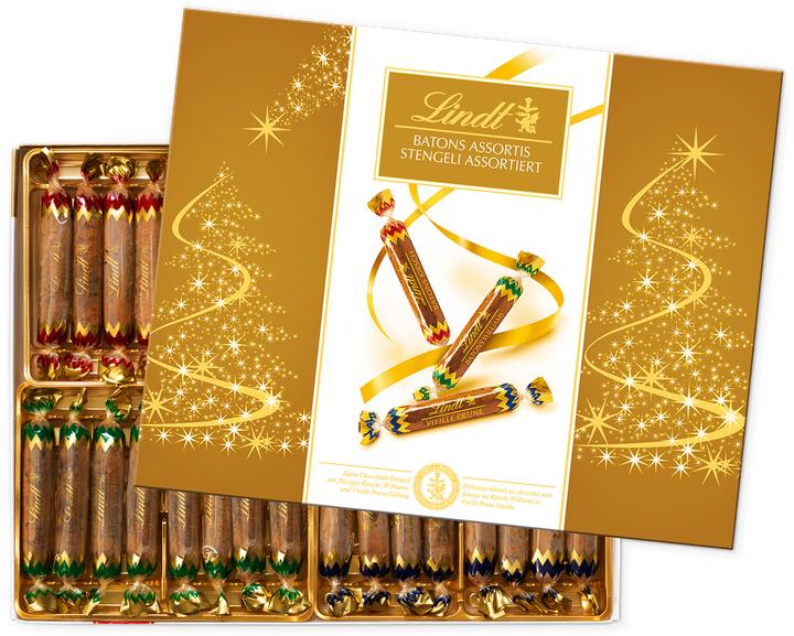 Actual product image Lindt Stengeli Assorted Christmas (250 g)