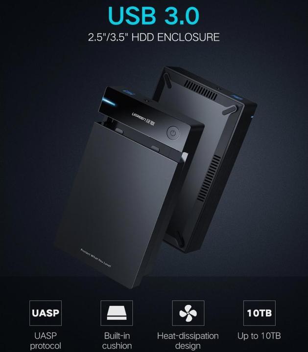 Produktbild Ugreen HDD Festplattenlaufwerk (3.5", 2.5")