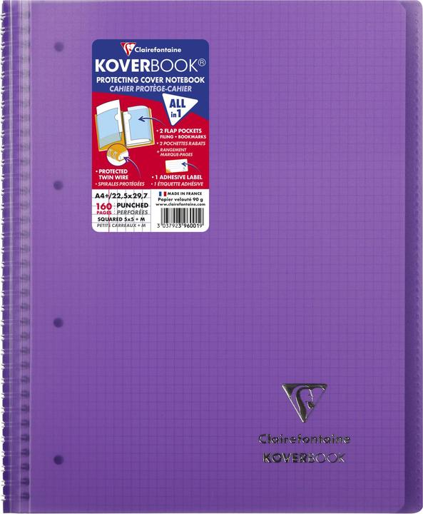 Actual product image Clairefontaine Koverbook (A4+, Checked, Hardcover)