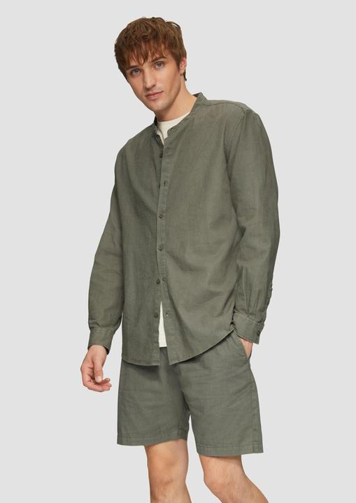 Immagine prodotto s.Oliver Hemd Hemd aus Leinenmix mit Garment Dye (L)
