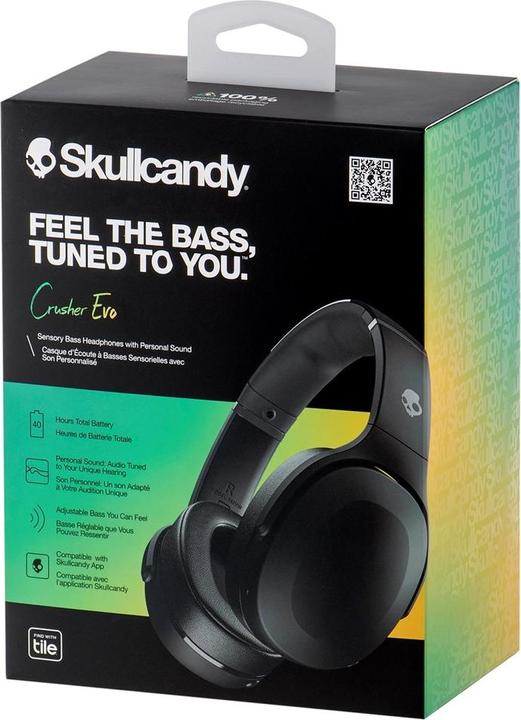 Produktbild Skullcandy Crusher Evo (keine Geräuschunterdrückung, 40 h, Kabellos, Kabelgebunden)