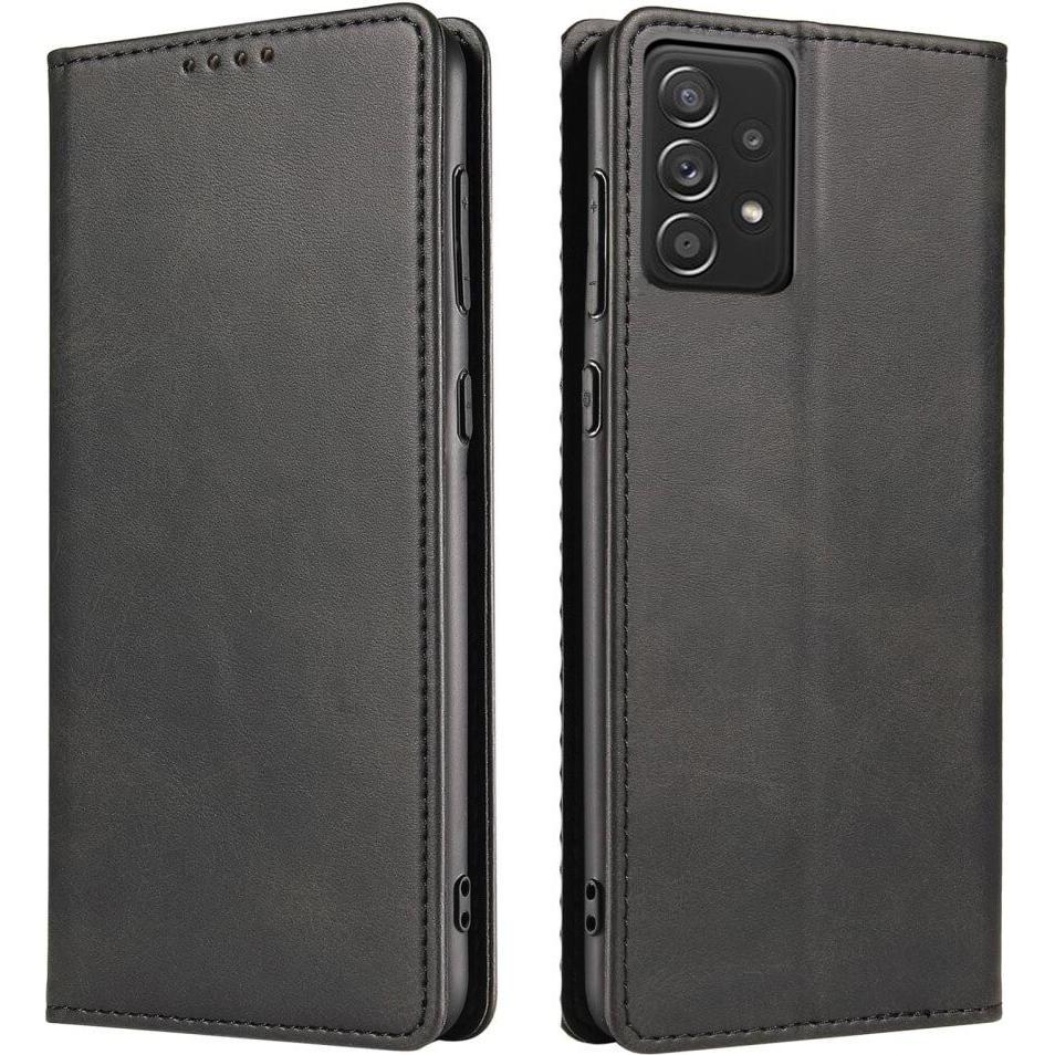 Cover-Discount Galaxy A23 - Stand Flip Case Hülle schwarz (Samsung Galaxy A23), Smartphone Hülle, Schwarz