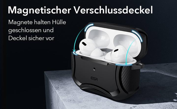 Actual product image ESR Cyber Tough Case with HaloLock (Charging case cover)