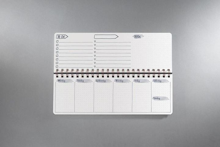 Image du produit Jolie Agenda semainier Flower Love 30 x 11.4 cm, non daté