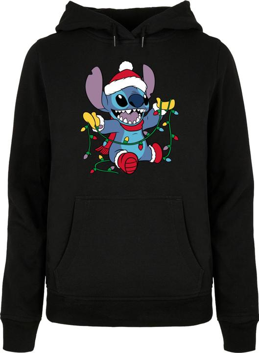 Produktbild Absolute Cult Ladies Lilo And Stitch - Christmas Lights Basic Hoody - 114337 (M)