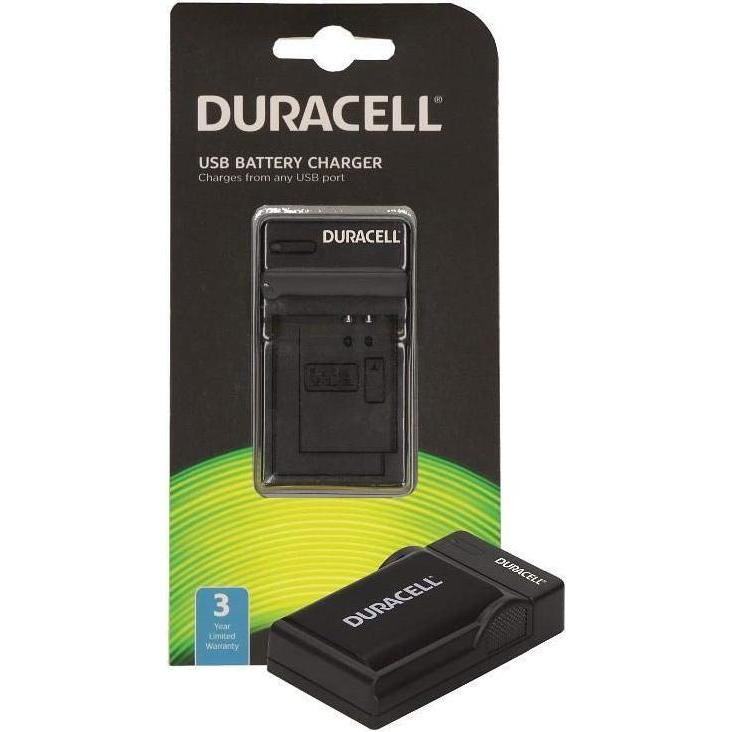 Thumbnail - Duracell Ladegerät mit USB Kabel für DRC2L/NB-2L (Ladegerät), Kamera Stromversorgung, Schwarz