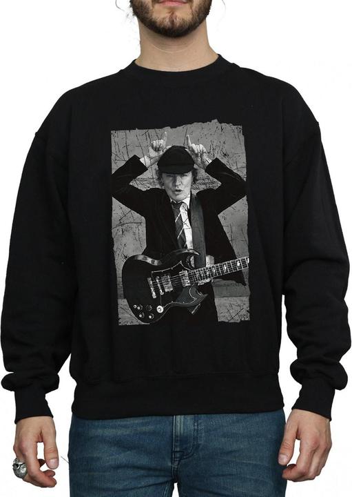 Produktbild AC/DC Angus Young Distressed Foto Baumwolle Sweatshirt (3XL)