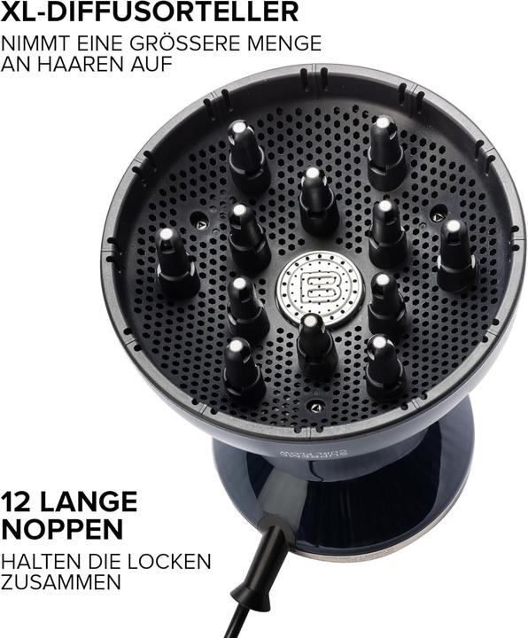 Actual product image Diffusore ad aria calda per capelli ricci con tecnologia cheratina e ionizzatore, 3 temperature