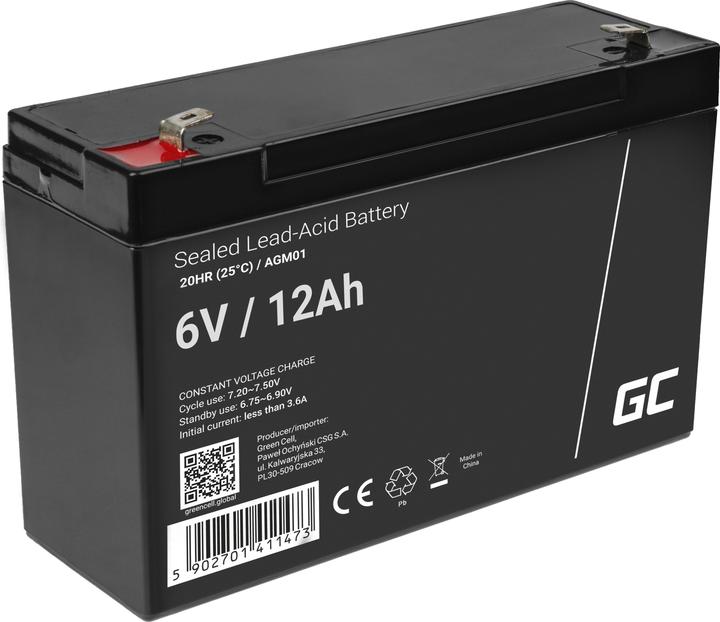 GreenCell AGM01 (6 V, 12 Ah)