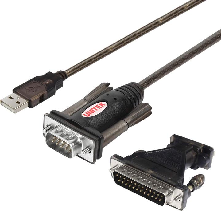 Unitek Y-105A USB v. 1.1. DB9F/DB25M Black Cable interface/adapter (1.50 m)