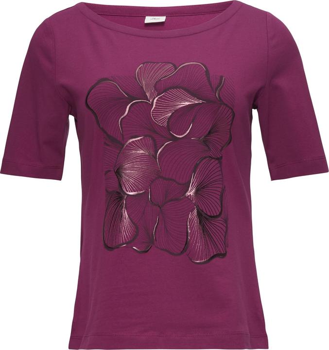 Produktbild s.Oliver T-Shirt Jerseyshirt mit glänzendem Frontprint (36)