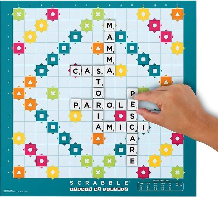 Productafbeelding Mattel Games Scrabble Origineel (Italiaans, 2 - 4 Spelers)