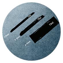 Actual product image STABILO Acrylic markers - FREE Acrylic - T800C wedge tip 4-10mm - single pen - black (Black, 10 mm, 1 x)