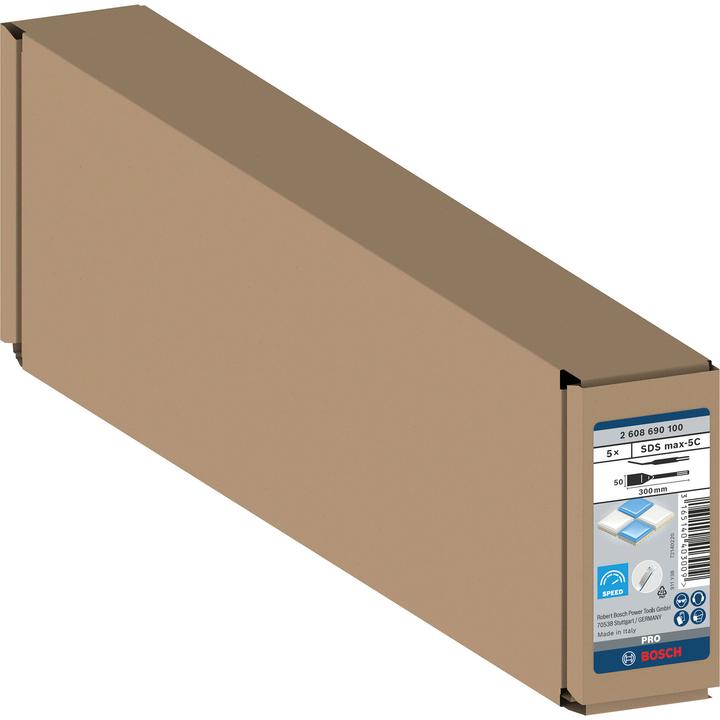 Immagine prodotto Bosch Professional Zubehör Set di scalpelli per piastrelle PRO SDS max-5C, 50 x 300 mm (50 mm)