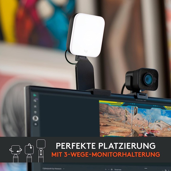 Immagine prodotto Logitech Litra Glow (Videocamera)