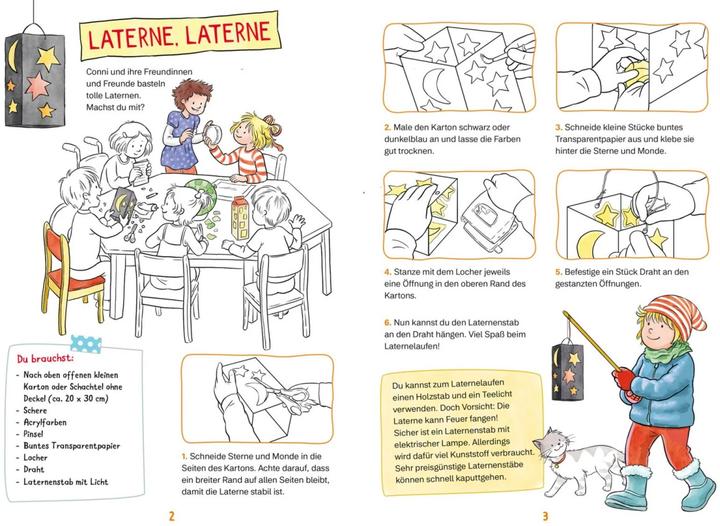 Image du produit Conni Gelbe Reihe (Beschäftigungsbuch): Mein Laternen-Bastelbuch (Allemand, Hanna Sörensen, Ulrich Velte, 2023)