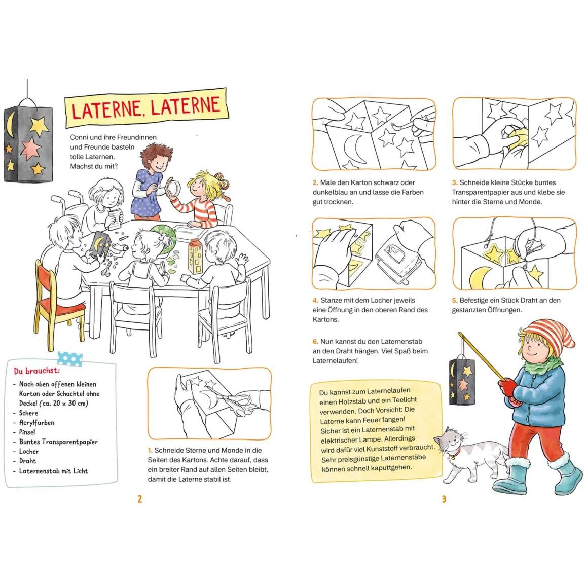 Thumbnail - Conni Gelbe Reihe (Beschäftigungsbuch): Mein Laternen-Bastelbuch, Kinderbücher von Hanna Sörensen, Ulrich Velte