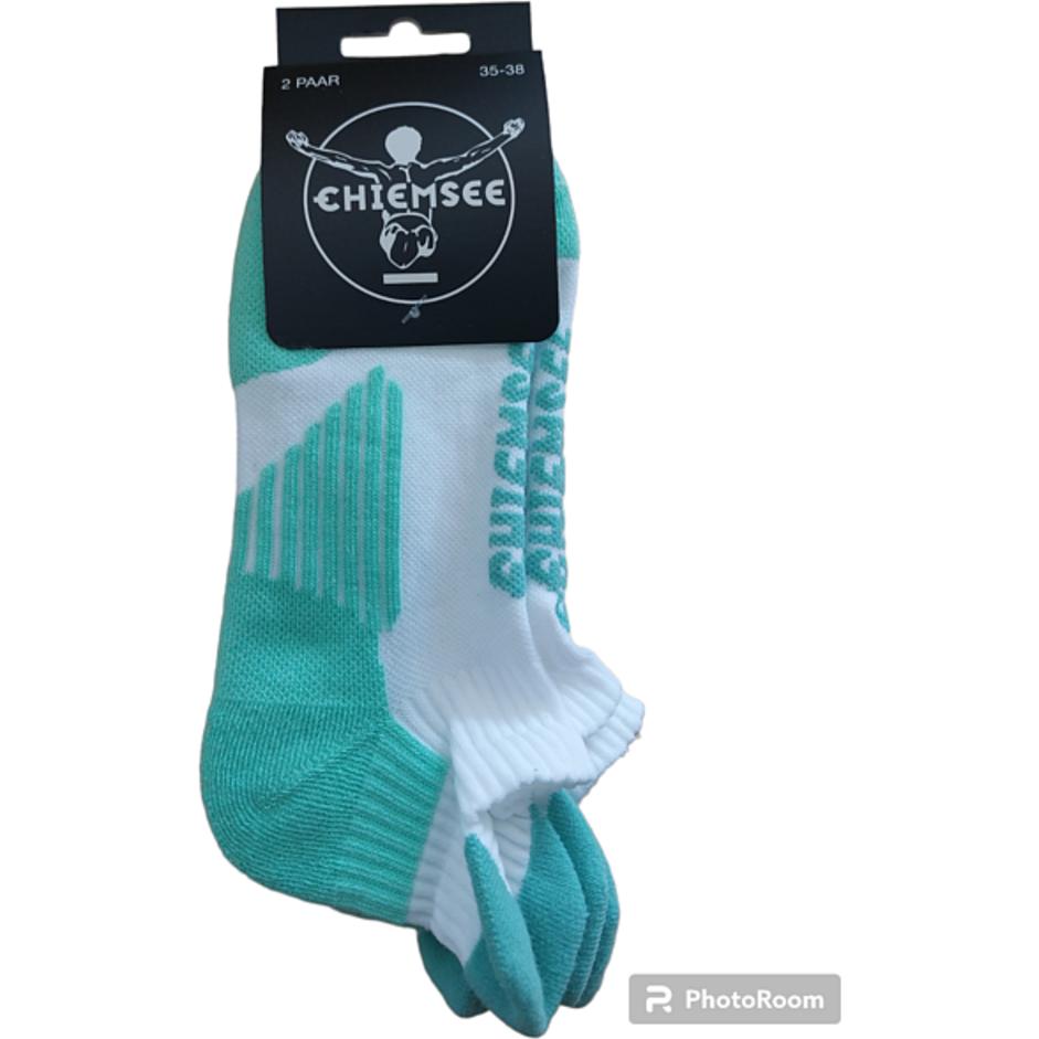 Thumbnail - Chiemsee, Damen, Socken, Damen Sport Sneaker Socken 2er Pack, Grün, (2er Pack, 35 - 38)