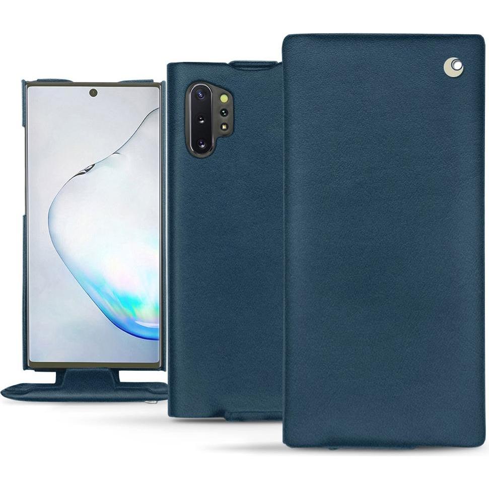 Noreve Lederschutzhülle vertikal (Samsung Galaxy Note 10+), Smartphone Hülle, Blau