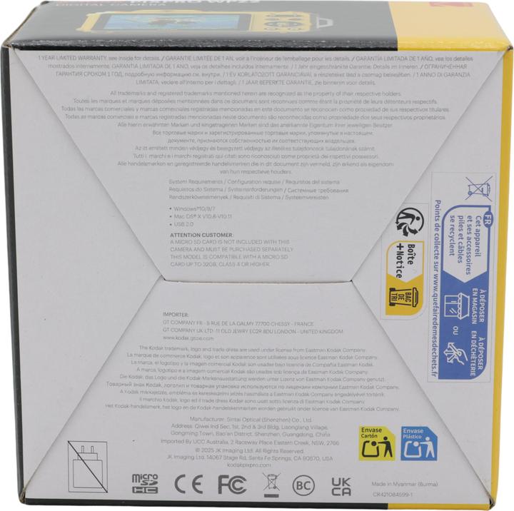 Produktbild Kodak WPZ2 (4.9 - 19.6 mm, 16.30 Mpx, 1/2,3'')