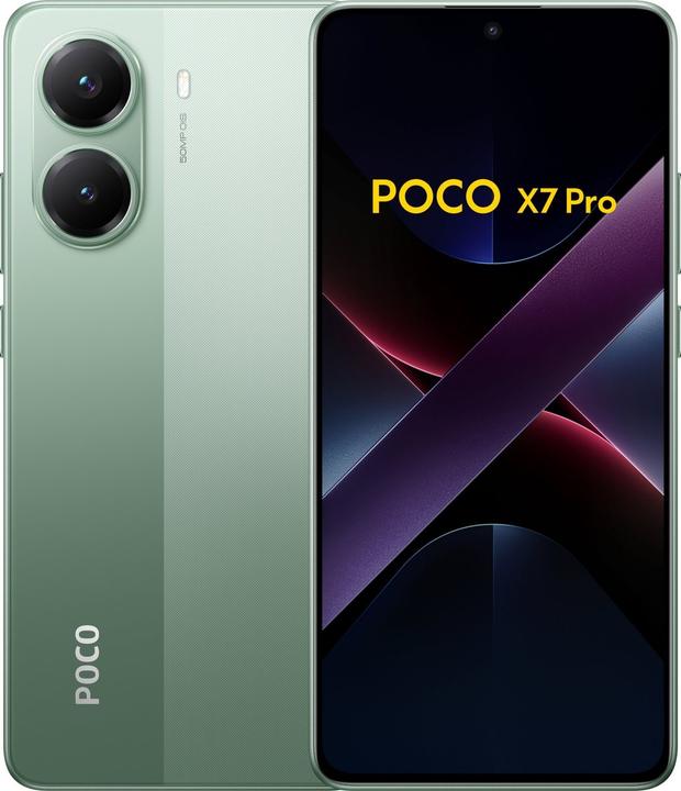 Actual product image Xiaomi Poco X7 Pro (256 GB, Green, 6.67", Dual SIM, 5G)
