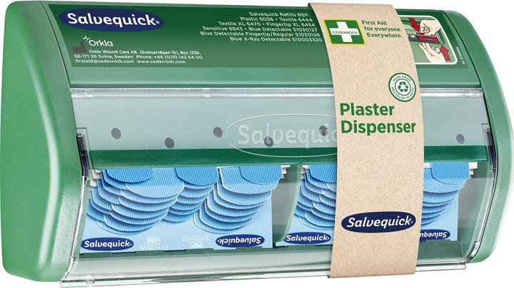 Actual product image Salvequick Plaster dispenser Blue Detectable (1x)