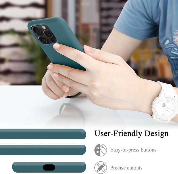 Actual product image Cadorabo Bumper Case for Apple iPhone 15 PRO MAX TPU Liquid Silicone Cover for Apple iPhone 15 PRO MAX (Apple iPhone 15 Pro Max)