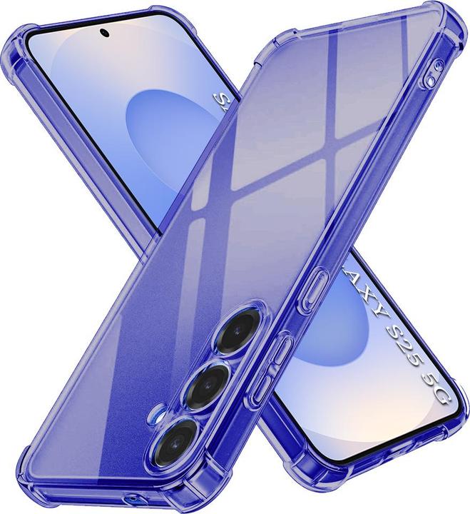 Immagine prodotto Techsuit - Shockproof Clear Silicone - Samsung Galaxy S25 - Smoke Black (Samsung Galaxy S25)