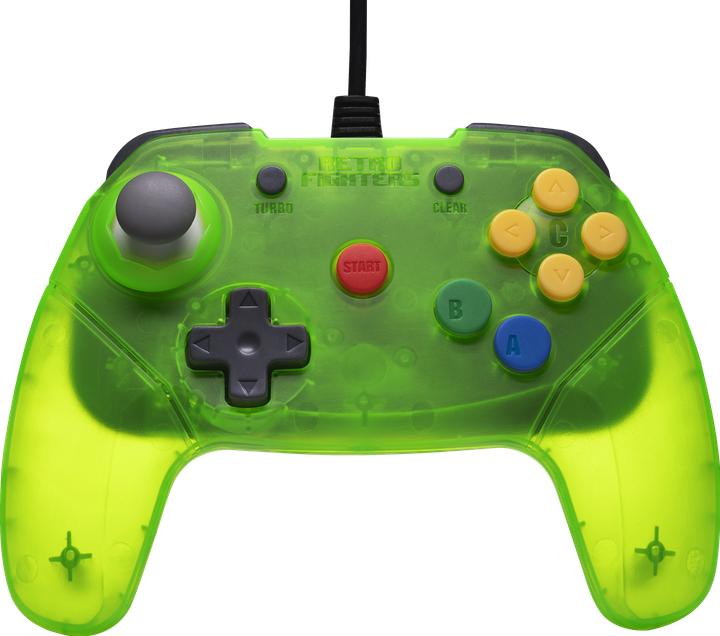 Retro Fighters Retro-Fighters - Brawler64 Wired Controller - Green