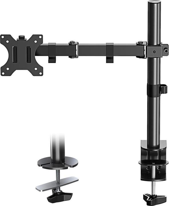 Produktbild Techly Befestigungskit für Monitor (einstellbarer Arm) - Schwarz - Bildschirmgrösse: 33- (Tisch, 32", 8 kg)