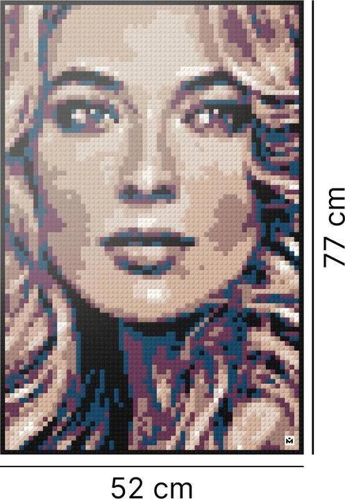 Actual product image Mozabrick Klemmbausteine Mosaik (Sepia) - Individuelle Pixelkunst - Sepia / M