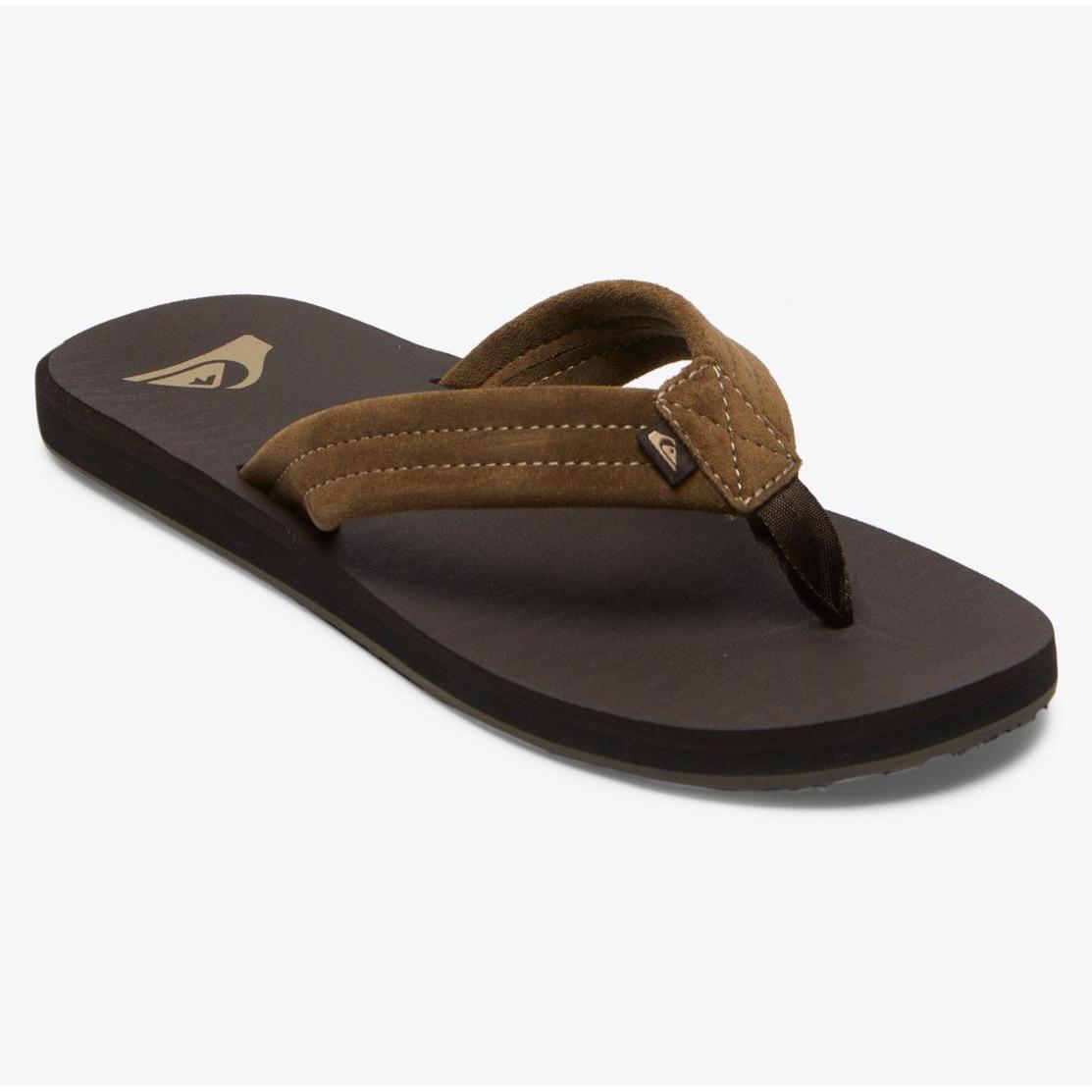 Quiksilver, Herren, Flip-Flop, Carver Suede Core, Braun, (43)