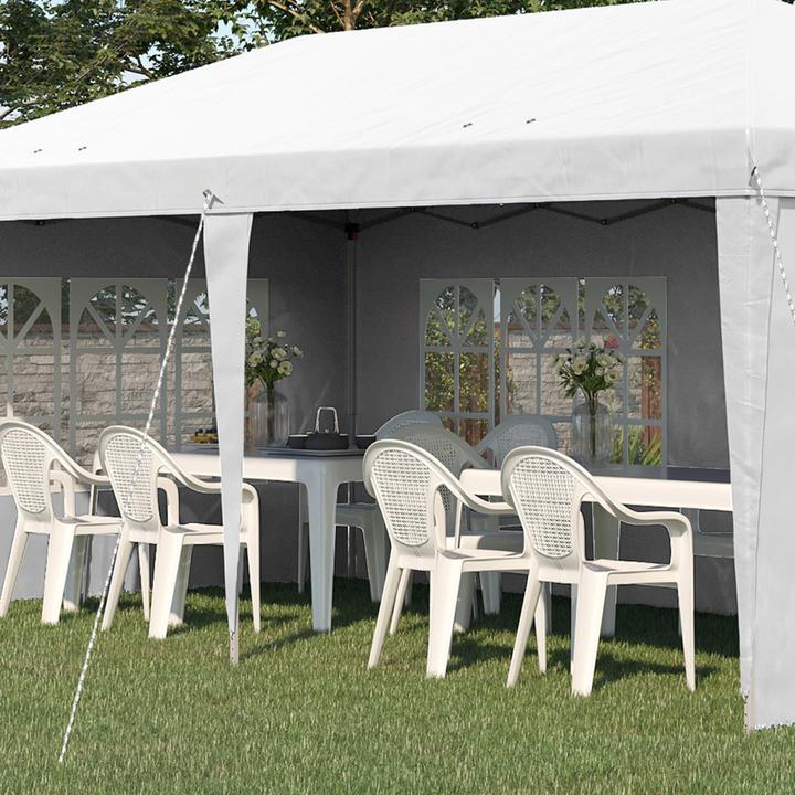 Actual product image Outsunny Folding pavilion with side walls (585 cm, 295 cm)