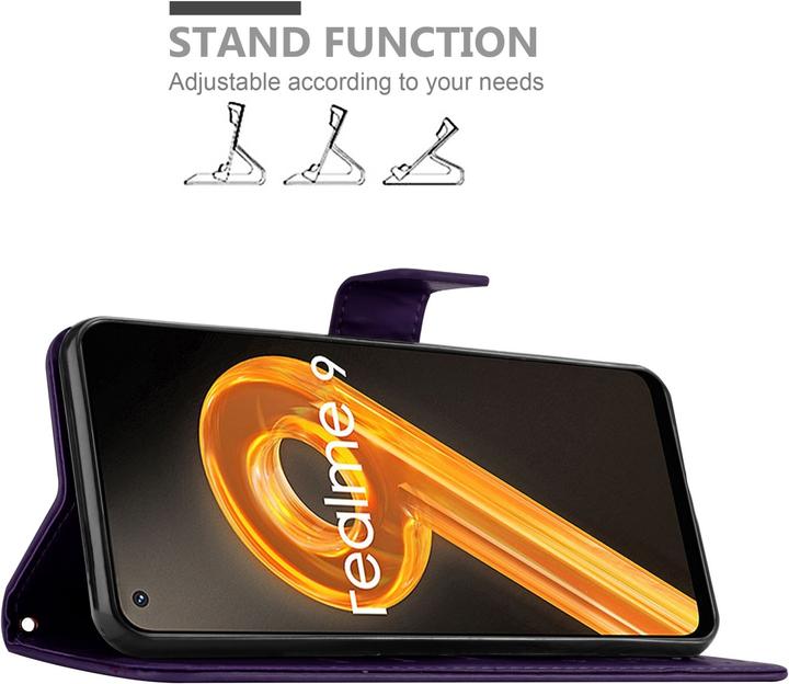 Image du produit Cadorabo Étui Flower Book pour Realme 9 4G / 9 PRO+ (Realme 9 4G, Realme 9 Pro Plus)