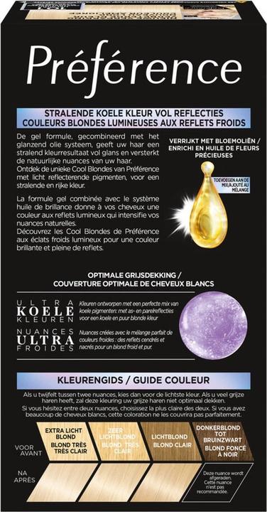 Actual product image L'Oréal Paris Loreal Paris Preference 10.1 Extra Light Ash Blonde Hair Color (Extra Light Ash Blonde)