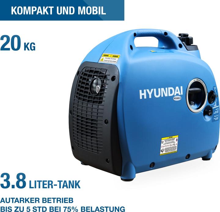 Image du produit Hyundai Inverter-Stromgenerator HY2300Si D CH (2200 W)