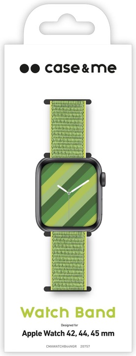 Actual product image Caseme Apple Watch band 42/44/45 mm with hook and loop closure (Nylon)