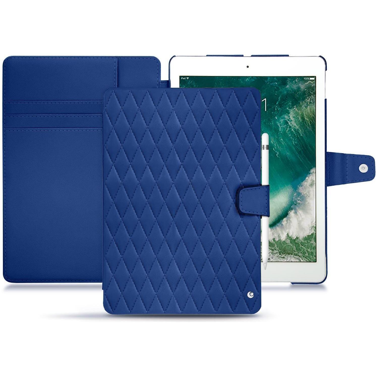 Noreve Lederschutzhülle Wallet (iPad Air 2019 (3. Gen)), Tablet Hülle, Blau