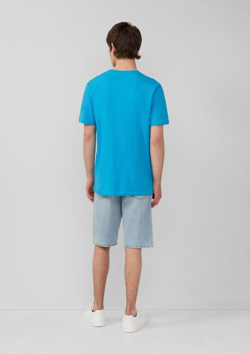 Produktbild S.Oliver T-Shirt Jersey-T-Shirt mit V-Ausschnitt und Logo (XL)