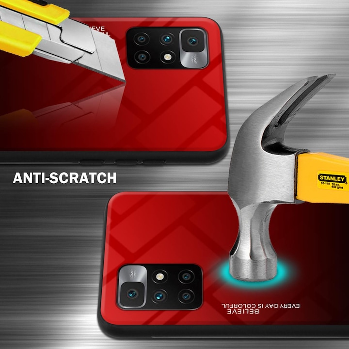 Actual product image Cadorabo TPU 2 colors glass envelope (Xiaomi Redmi 10, Xiaomi Redmi Note 11)