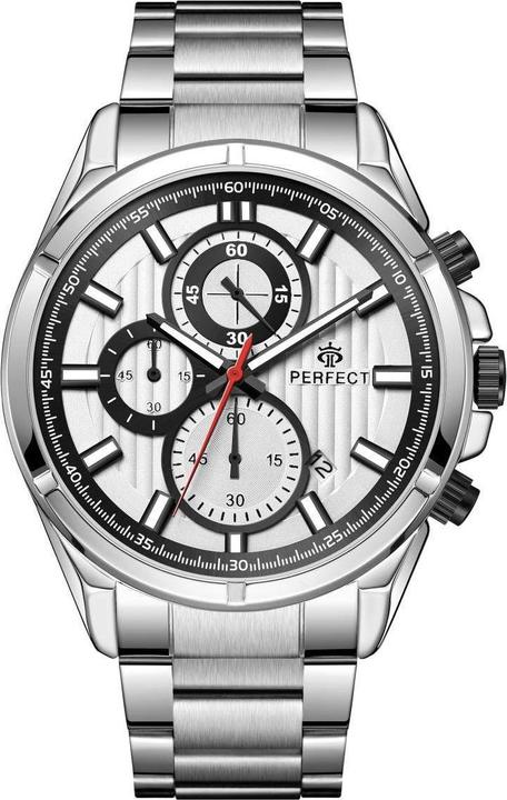 HERREN PERFECT CH03M - CHRONOGRAPH (zp358d) + BOX (Chronograph, 205 mm)
