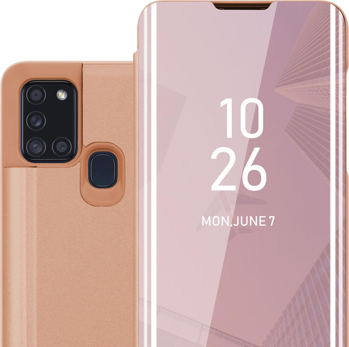 Immagine prodotto Cadorabo Copertina per specchietto retrovisore Smart View a libro (Samsung Galaxy A21s)