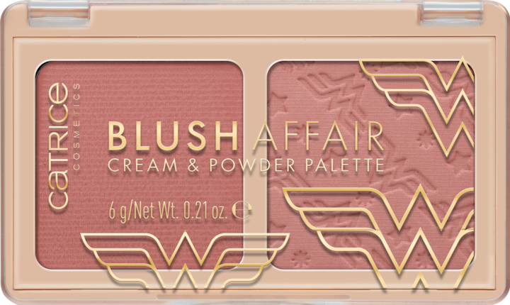 Catrice Wonder Woman Blush Affair Cream & Powder Palette (EC8A6A, D16E52, Highlighter, 6 g)