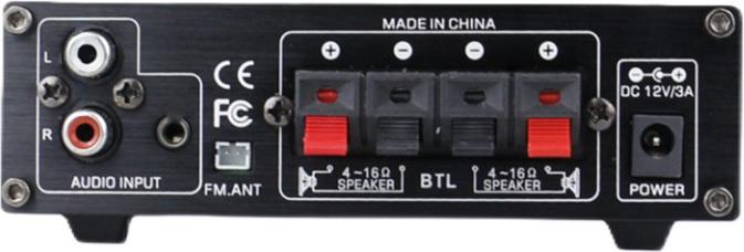 Image du produit BlitzWolf AS-22 amplificateur audio, 45W, Bluetooth 5.0, USB + télécommande (noir) (Amplificateur)